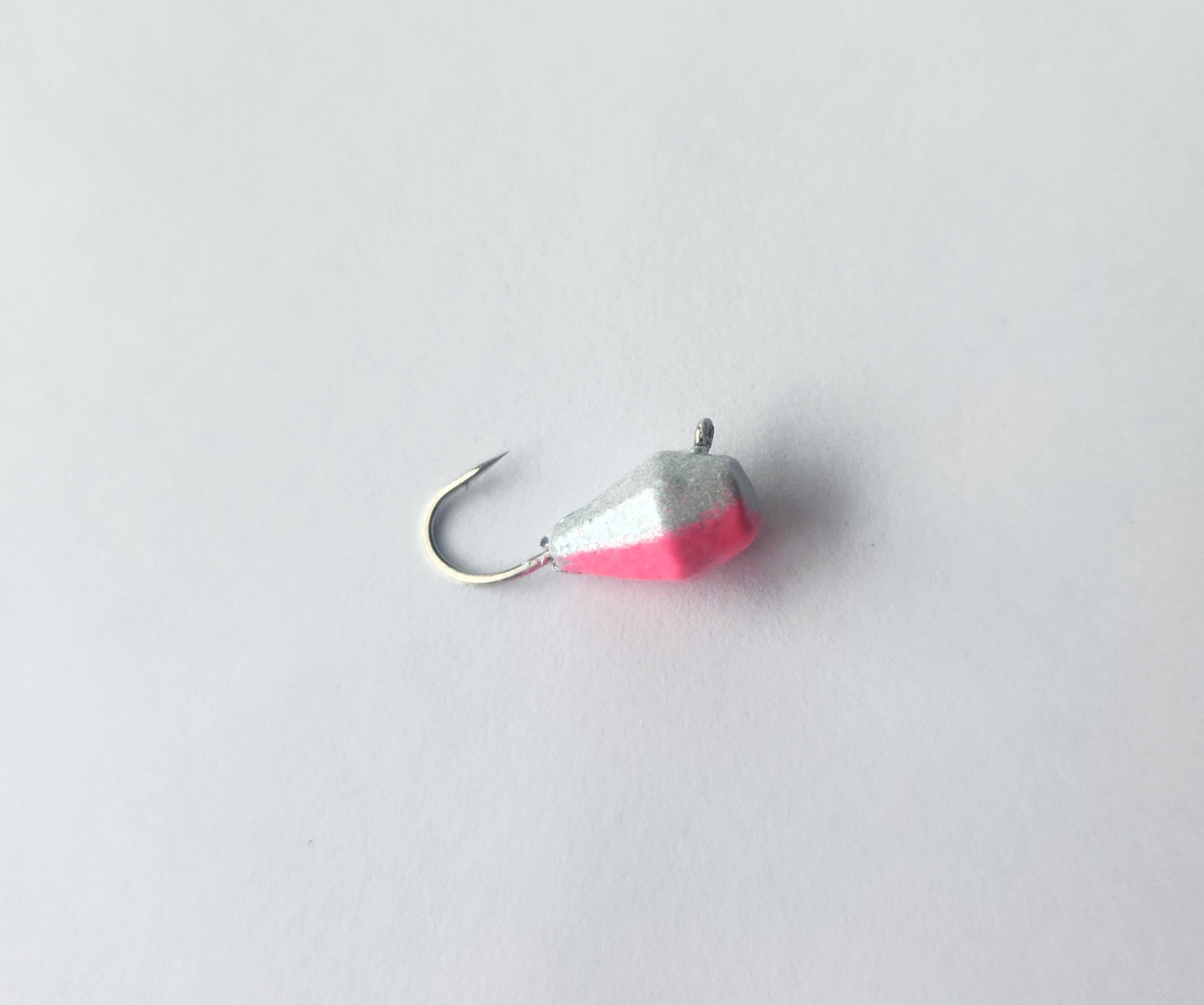 1/14oz. Diamond Jig - Hot Pink + Pearl White