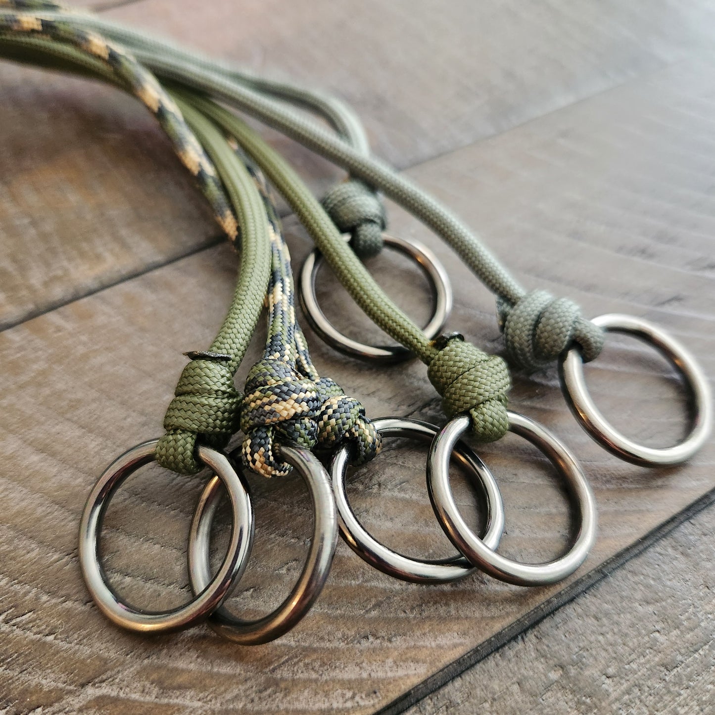 Paracord Game Strap - Hunter Green + Grey
