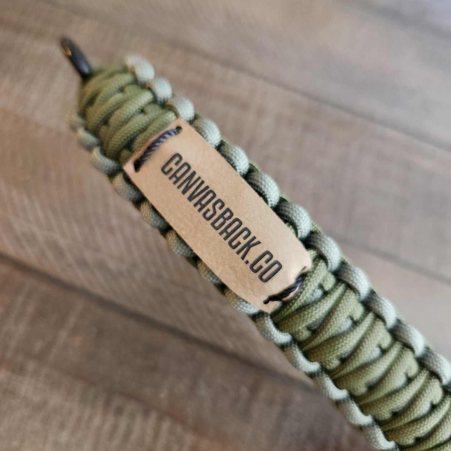 Paracord Game Strap - Hunter Green + Grey