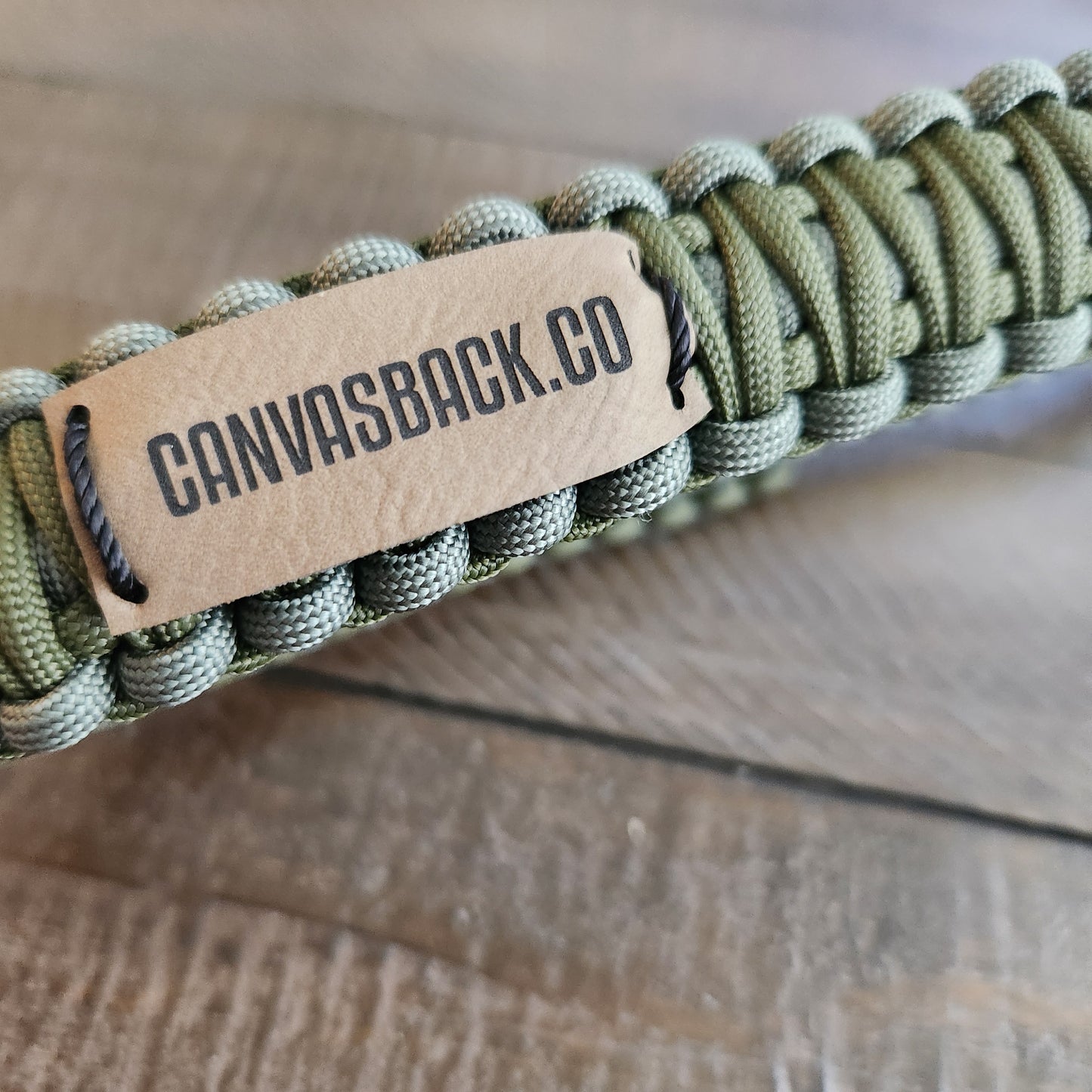Paracord Game Strap - Hunter Green + Grey