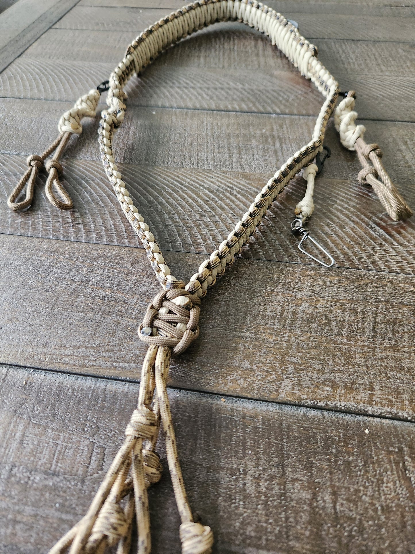 Paracord Call Lanyard - Sand Camo + Tan