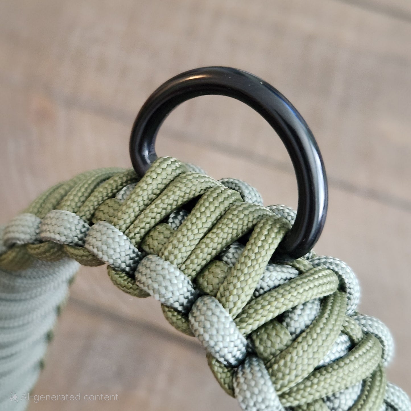 Paracord Game Strap - Hunter Green + Grey