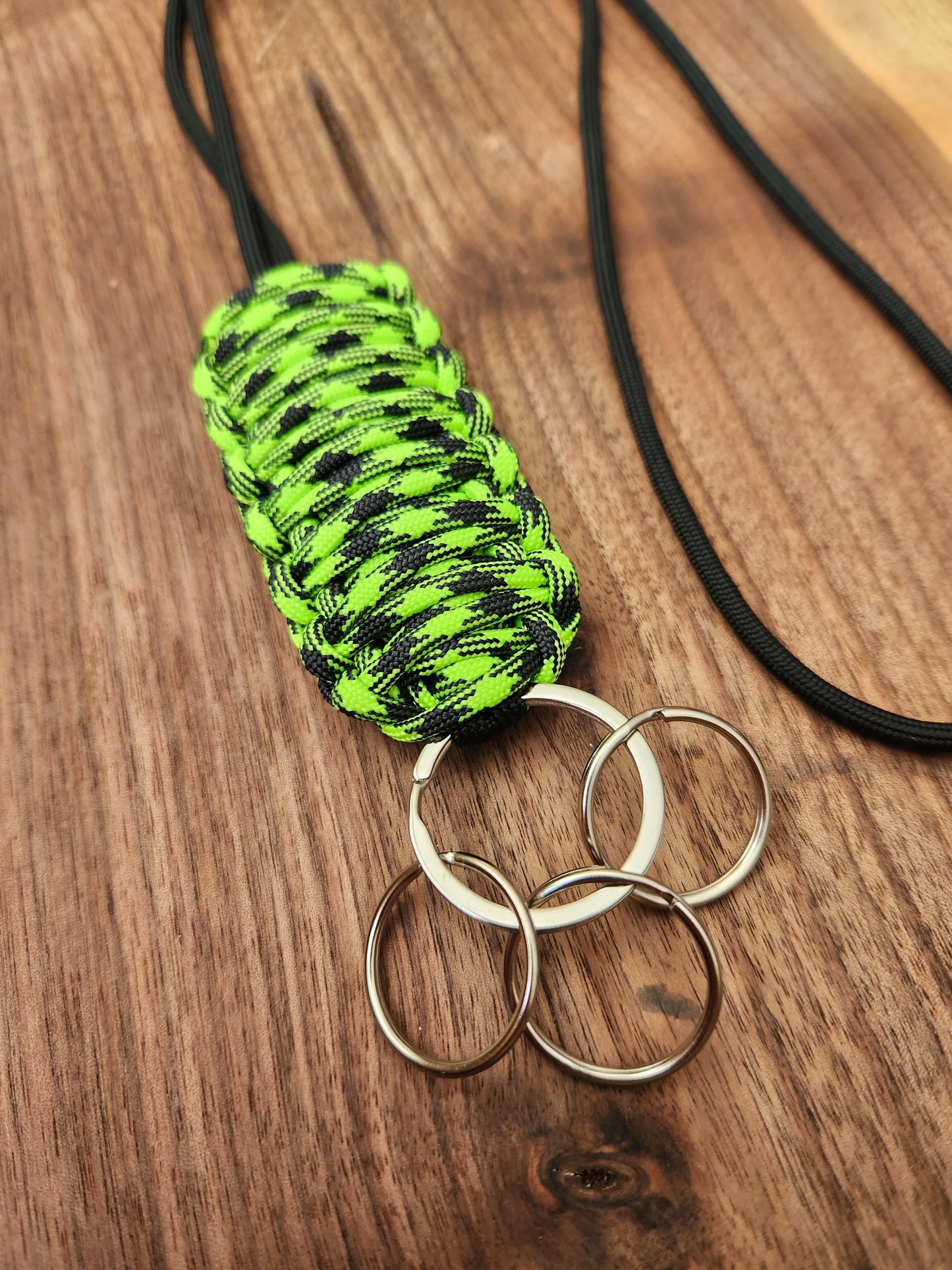 Utility Lanyard - Lime Green + Black
