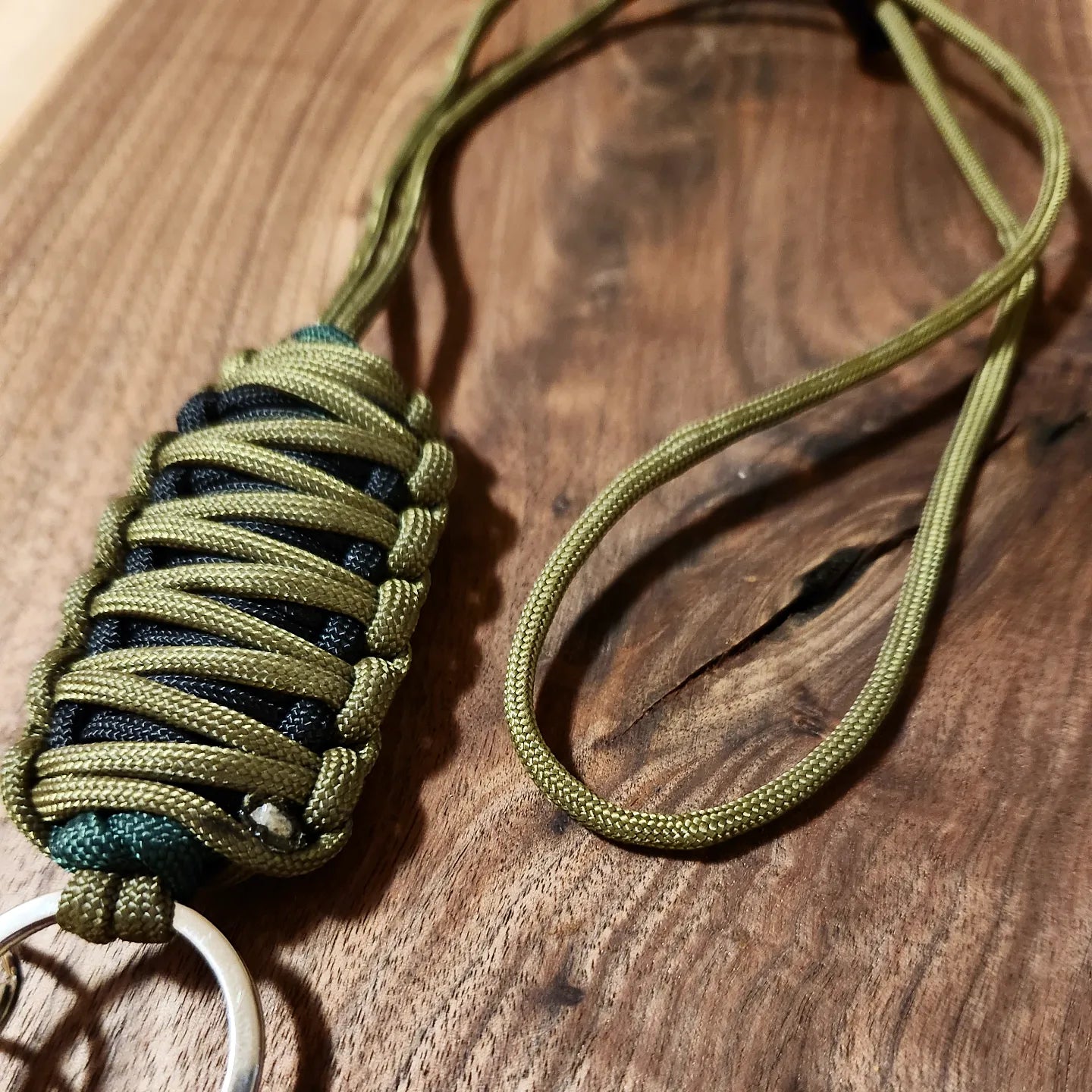 Utility Lanyard - Black + Green + Olive