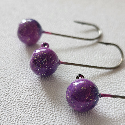 1/4 oz Ball Jig - Purple Plum Galaxy