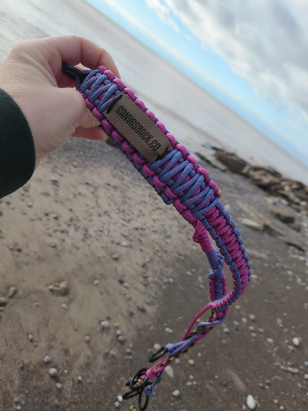 Hunting Game Strap - Tan Camo + Berry Pink + Purple