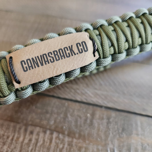 Paracord Game Strap - Hunter Green + Grey