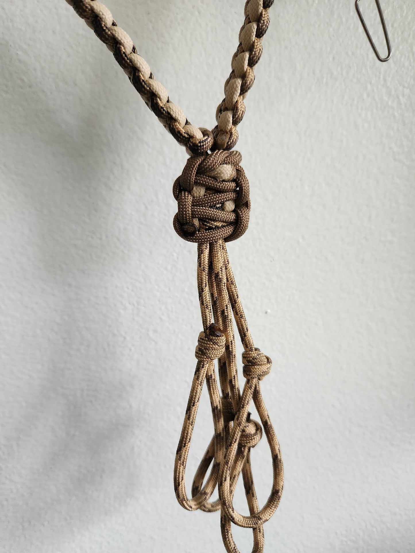 Paracord Call Lanyard - Sand Camo + Tan
