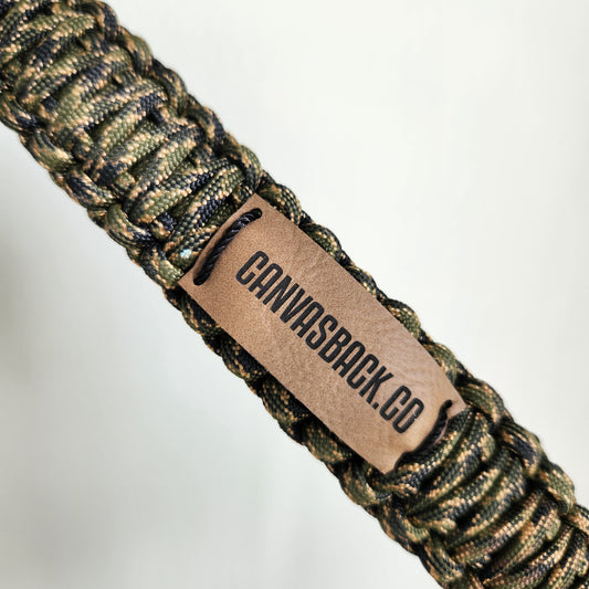 Paracord Game Strap - Hunter Camo + Olive Green